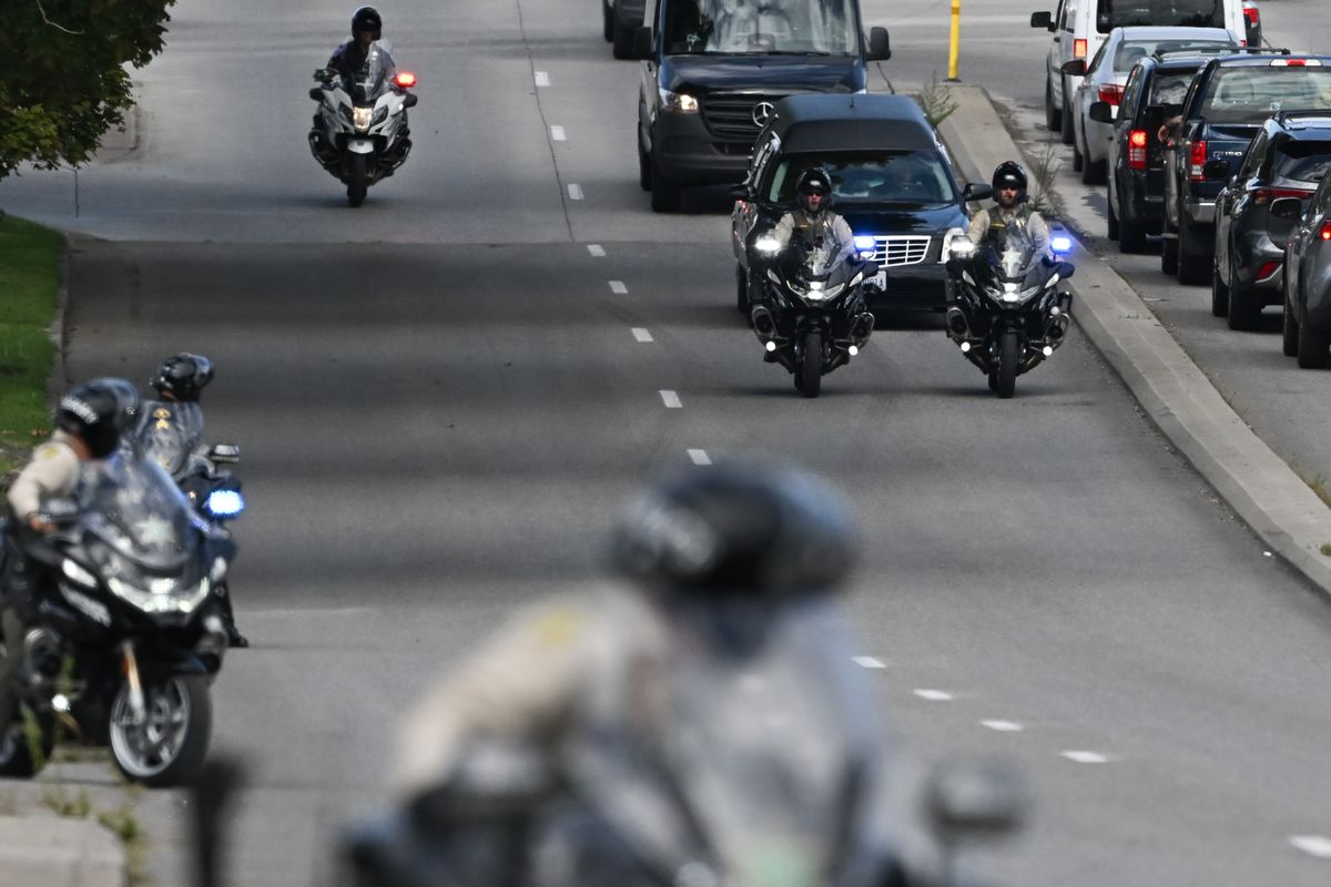 The procession for fallen Spokane Sheriff