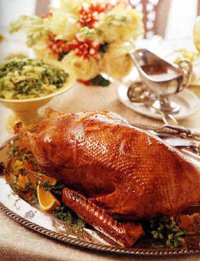 
This holiday Goose a l'Orange  would make a fine centerpiece for a holiday dinner table. 
 (Associated Press / The Spokesman-Review)