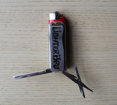 LighterBro tool attaches to lighter. (Courtesy)