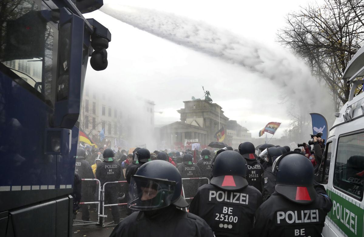 Berlin police forcefully disperse protest over virus rules | The