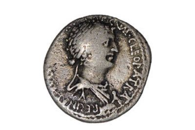 
 A 2,000-year-old silver coin with an image of Egypt's Queen Cleopatra. 
 (Associated Press / The Spokesman-Review)