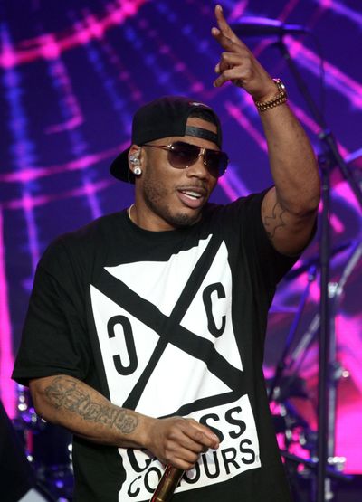 Rapper Nelly is shown performing at the EA SPORTS Madden Bowl 2015 in Phoenix. (Donald Traill / Associated Press)