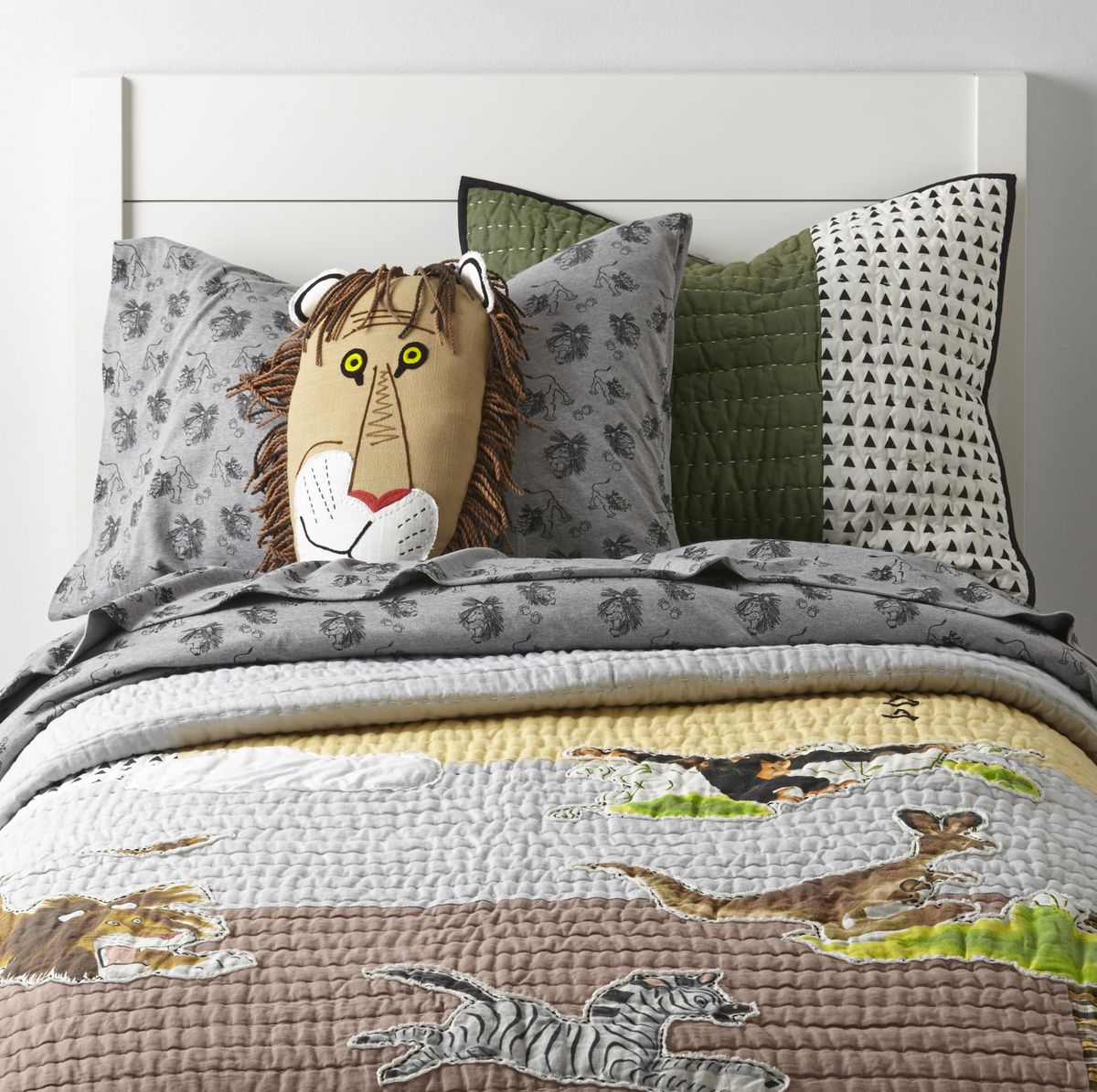 Land of Nod has partnered with Little Golden Books on a reintroduction of several of the publisher’s most iconic children’s books, including this bedding featuring Tawny Scrawny Lion. (Associated Press)