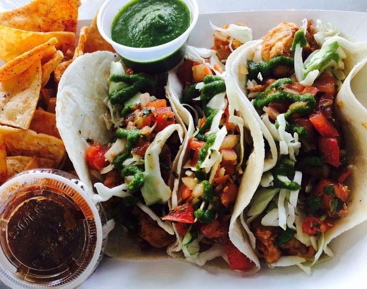 Three Ninjas started out as a taco truck, selling fusion tacos. Today, fish tacos remain on the menu, but the food truck and catering company has diversified its offerings. (Courtesy of 3 Ninjas)