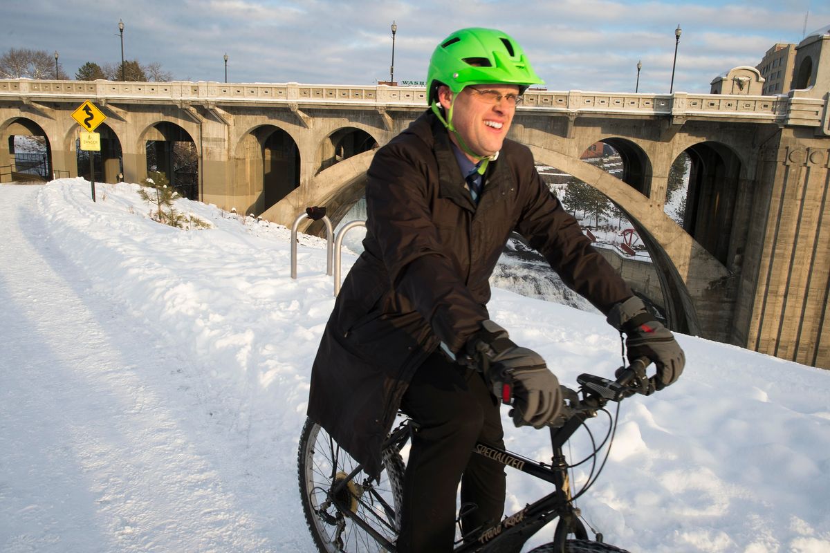 Jon Snyder in 2015, just before he left the Spokane City Council to become a policy adviser for Gov. Jay Inslee.  (COLIN MULVANY/The Spokesman-Review)