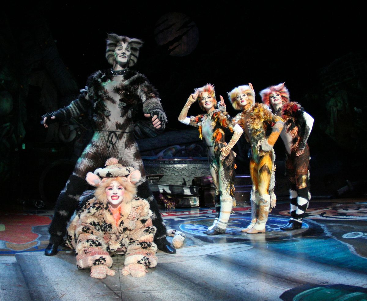 Lewis and Clark High graduate Cara Cooley stars as Bombalurina,  below left, in Broadway’s touring production of “Cats.”  Courtesy of Best of Broadway (Courtesy of Best of Broadway / The Spokesman-Review)