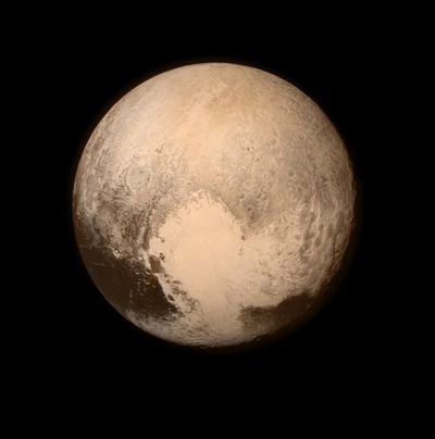 This NASA image of Pluto, released Tuesday, was taken Monday by the New Horizons spacecraft.