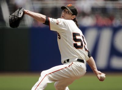 Giants pitcher Tim Lincecum will start the All-Star game for the National League tonight. (Associated Press / The Spokesman-Review)