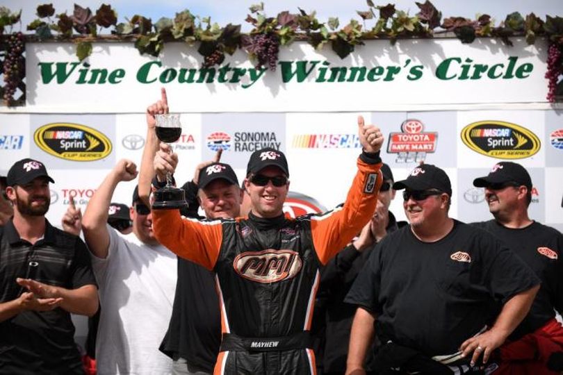 David Mayhew won the Carneros 200 at Sonoma Raceway to earn his 9th career victory (Photo credit: Getty Images for NASCAR)