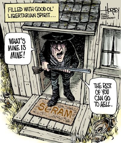 David Horsey,davidhorsey.com,seattlepi.com
Libertarianism versus altruism
