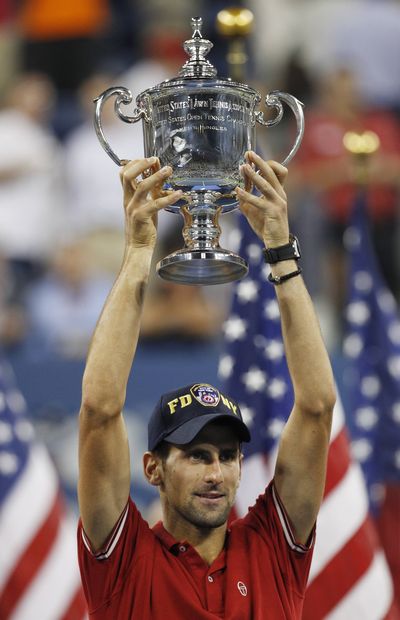 Djokovic acknowledged 9/11 as he celebrated title. (Associated Press)