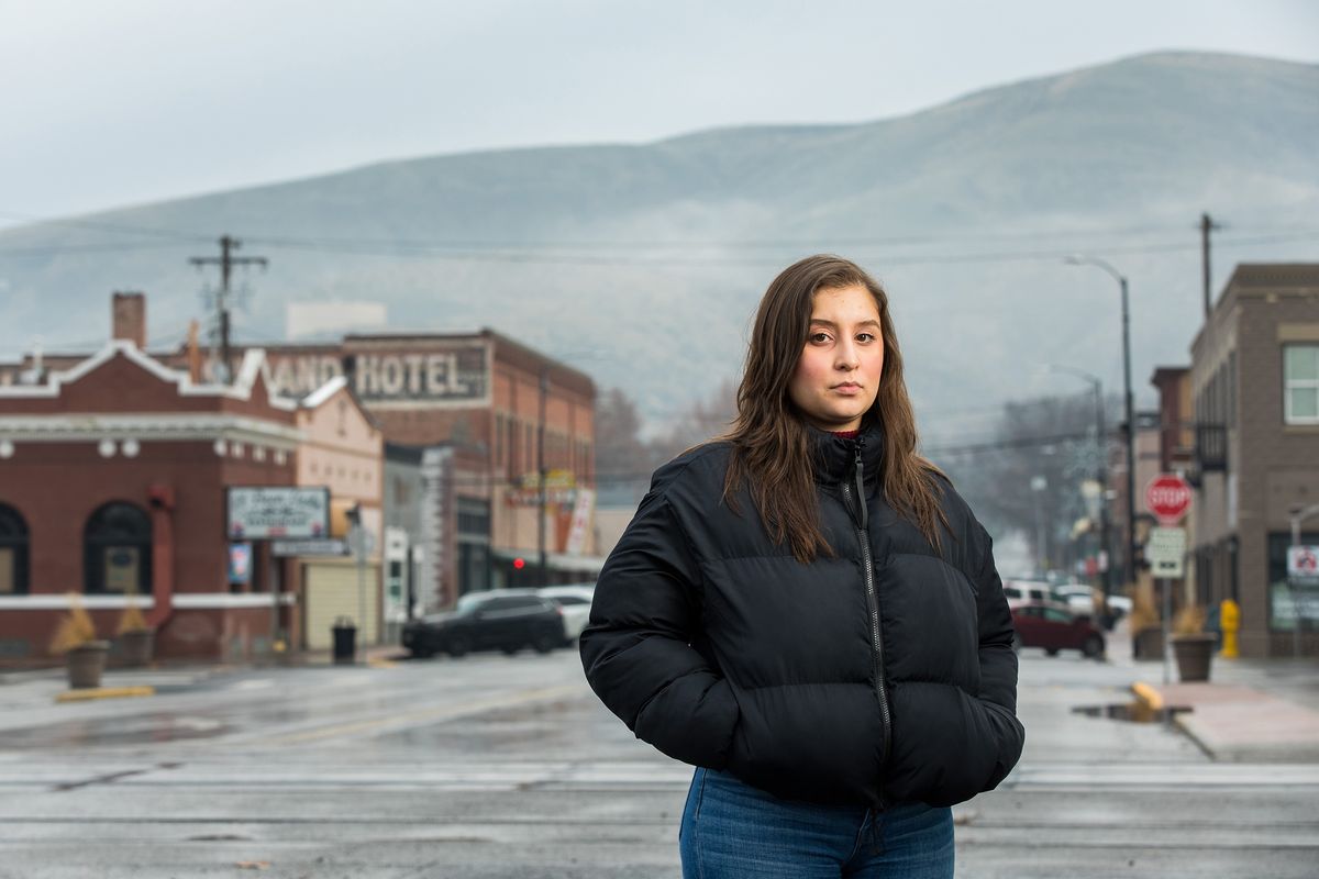 Marissa Reyes photographed Tuesday in downtown Prosser, Wash.  (Dan DeLong)