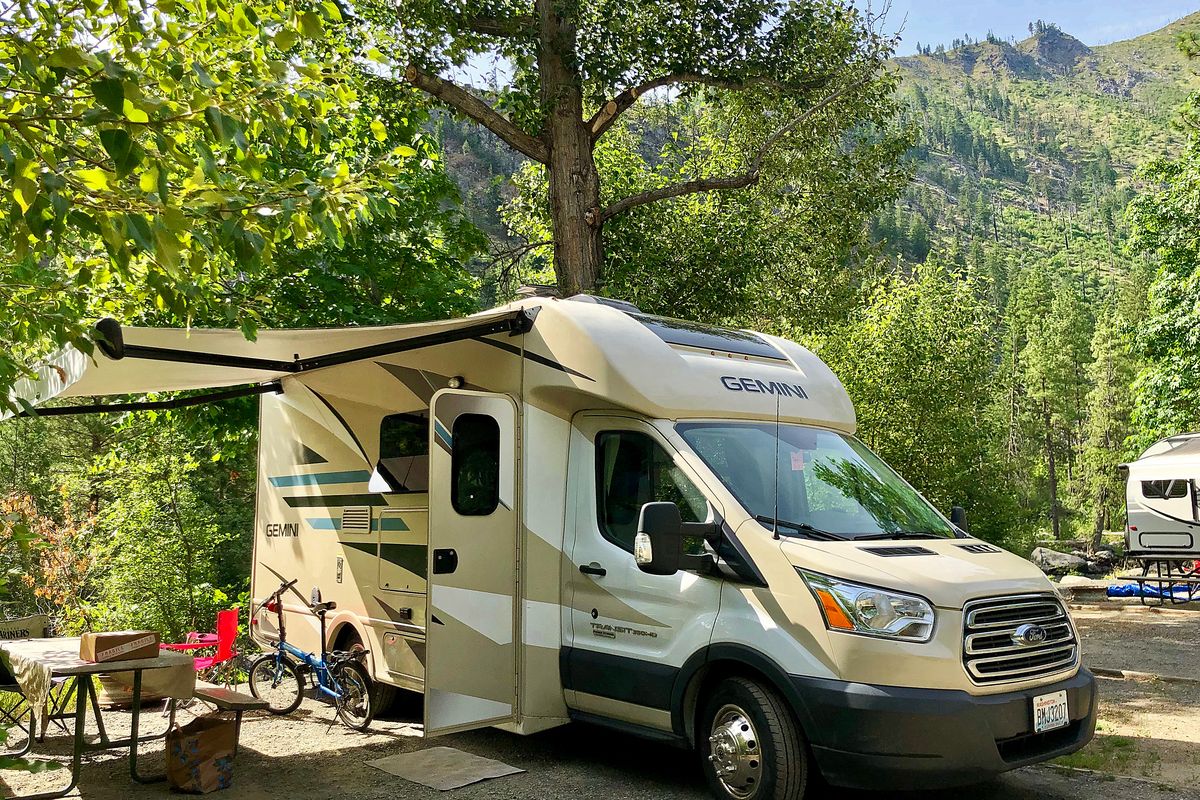 Icicle River RV Resort has scenic sites overlooking the river.   (Leslie Kelly)