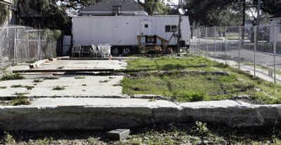 
A FEMA-issued trailer sits on a home lot in New Orleans on Thursday. Federal health officials have found elevated levels of formaldehyde fumes in the trailers. Associated Press
 (Associated Press / The Spokesman-Review)