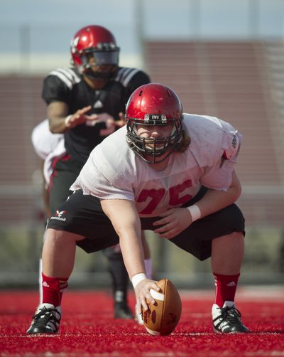 Jase Butorac takes his turn at center. (Colin Mulvany)