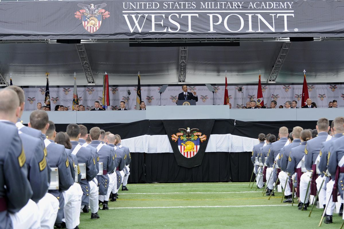 President Barack Obama delivers the commencement address to the U.S. Military Academy at West Point
