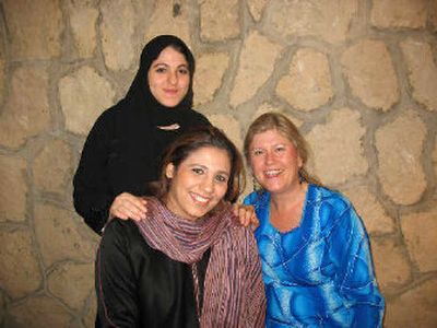 
Jody Graves, right, performed for Saudi women who had never before seen a piano live before.
 (Photo Courtesy of Waleed Elmawieh / The Spokesman-Review)