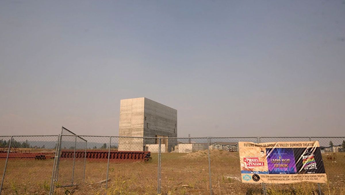 This area at 13609 E. Mansfield Ave. in Spokane Valley sits vacant on Wednesday, August 13, 2025. Once construction is completed it will be the home of IDAHO CENTRAL SPOKANE VALLEY PERFORMING ARTS CENTER, formerly the Spokane Valley Summer Theater.  (BRIAN PLONKA/SPECIAL TO THE SPOKESMAN-REVIEW)