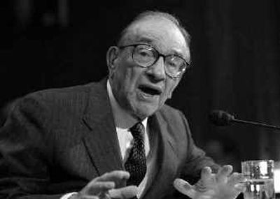 
Federal Reserve Board Chairman Alan Greenspan speaks during a hearing in Washington, D.C., on Tuesday.
 (Associated Press / The Spokesman-Review)