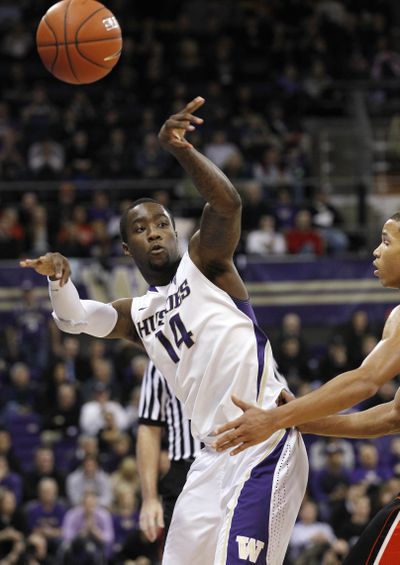 Freshman Tony Wroten had 26 points, nine rebounds and four assists for the Huskies in his Pac-12 debut. (Associated Press)