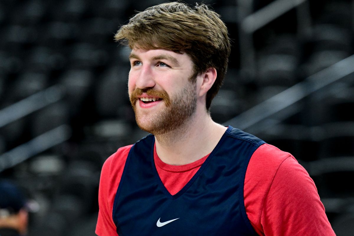 NCAA Tournament Gonzaga men practice before game against UCLA March