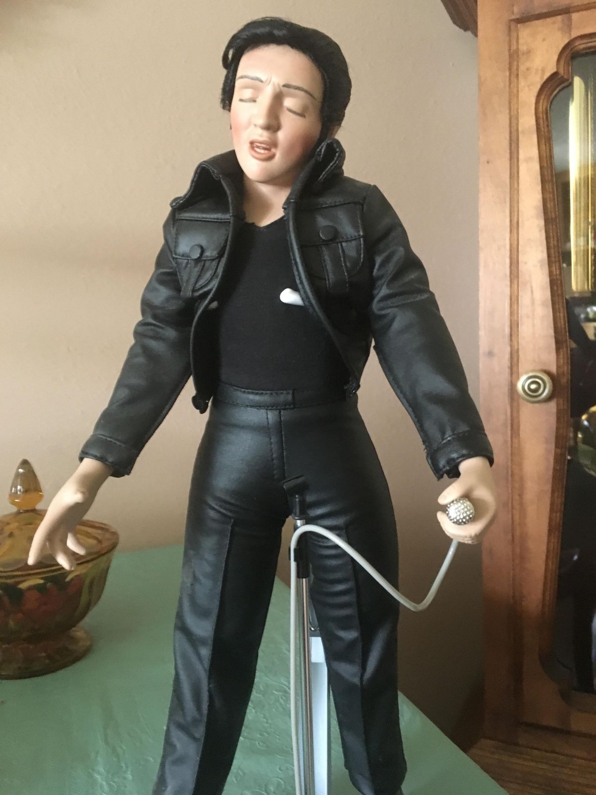 A porcelain Elvis doll is part of Tobby Hatley’s mother’s collection. (Courtesy photo)