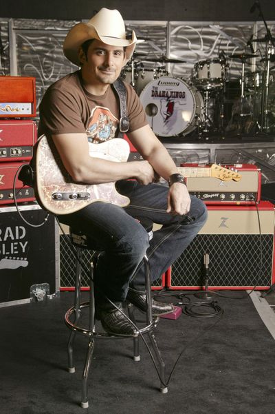 Brad Paisley’s “H20” tour lands at the Spokane Arena today, and the Gorge on Saturday.  (Associated Press)