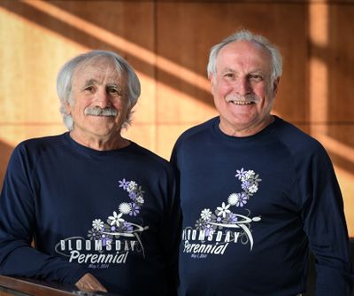 Brothers Bob and Rick Barbero have spent the past 49 Bloomsdays racing together.  (DAN PELLE/FOR THESPOKESMN-REVIEW)