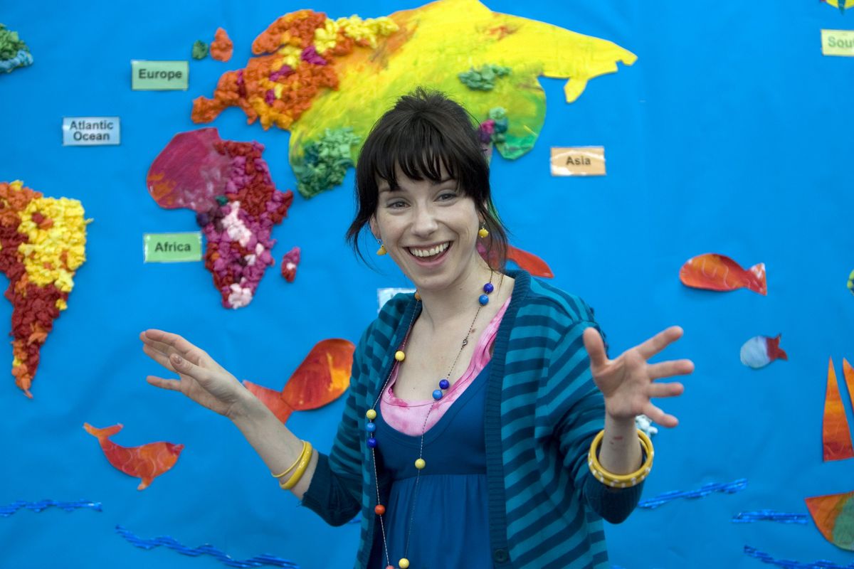 Sally Hawkins plays an English teacher in “Happy-Go-Lucky.” Miramax (Miramax / The Spokesman-Review)