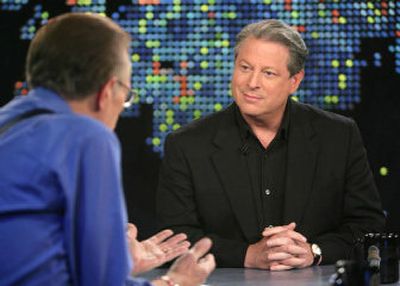 
This image made available by CNN shows former Vice President Al Gore on 
