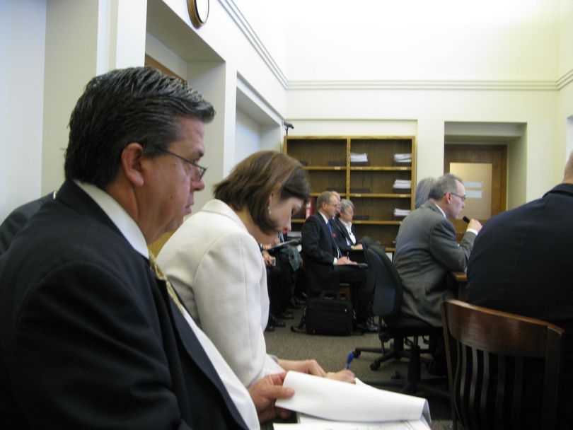 State Superintendent of Schools Tom Luna watches the Joint Finance-Appropriations Committee set his budget for next year. (Betsy Russell / The Spokesman-Review)