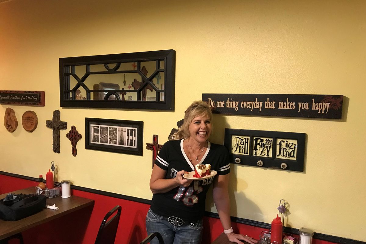 Teresa Stephens owns Lubbock’s Cast Iron Grill, a hometown restaurant known for its arsenal of pies and Texas-big country breakfasts and lunches. (Mary Ann Anderson / TNS)