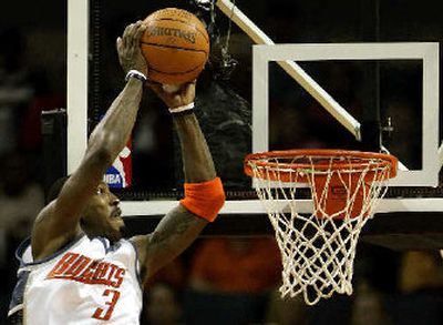 
Charlotte's Gerald Wallace can score but prefers to play defense. 
 (Associated Press / The Spokesman-Review)