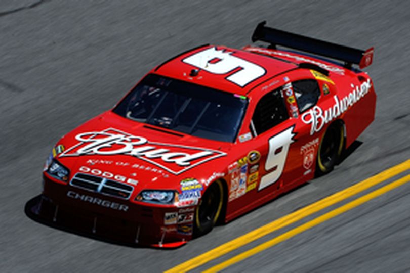 No. 9 Budweiser Dodge driven by Washington state native, Kasey Kahne. (Photo Credit: Getty Images for NASCAR)  (Sam Greenwood / The Spokesman-Review)