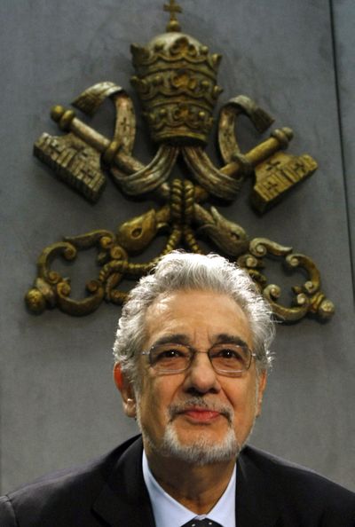 In November, Tenor Placido Domingo presented his CD collection titled “Amore Infinito - Canzoni ispirate alle poesie di Giovanni Paolo II - Karol Wojtyla” (Infinite Love - Songs inspired by the poems of John Paul II - Karol Wojtyla) during a news conference at the Vatican.  (Associated Press / The Spokesman-Review)