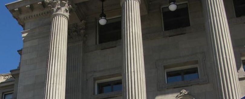 Three pillars on the front of the Idaho State Capitol. State schools Supt. Tom Luna will give a presentation Wednesday to a joint meeting of the House and Senate education committees entitled, 