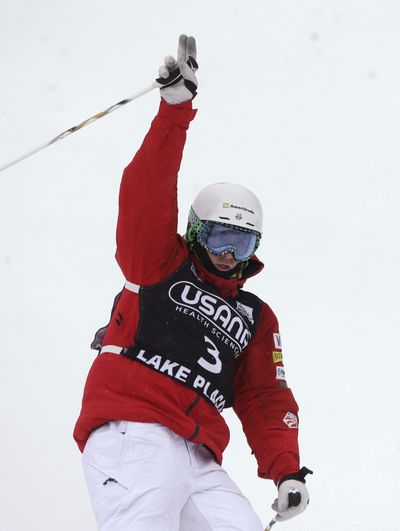 Patrick “The Rocket” Deneen is one of two Americans in men’s moguls. (Associated Press)