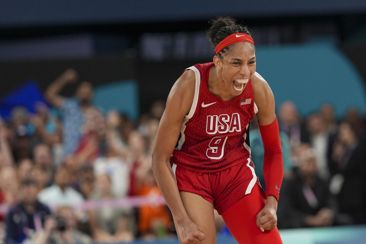 For A’ja Wilson and the U.S. team, the Paris Olympics were another flex – that concluded with a fright.  (Toni L. Sandys/Washington Post)