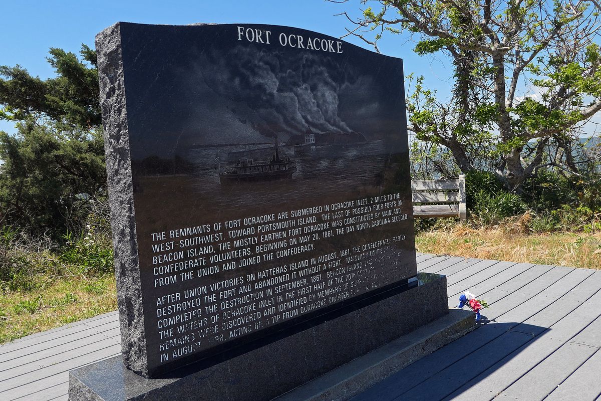 Fort Ocracoke burned during the Civil War when Union troops took control of the Outer Banks. (John Nelson)