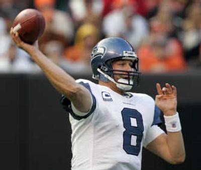
Matt Hasselbeck's right arm figures to get a good workout against San Francisco on Monday night. Associated Press
 (Associated Press / The Spokesman-Review)