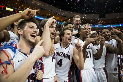 Gonzaga beats BYU 91-75 in WCC championship game - A picture story at ...