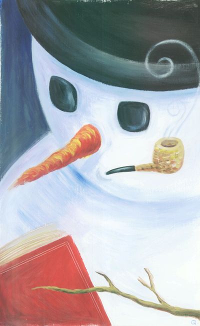 Don’t light your snowman’s cornpipe.