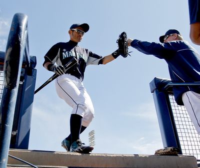 Mariners’ Ichiro Suzuki has made subtle changes in his batting stance in anticipation of moving to third in the order. (Associated Press)
