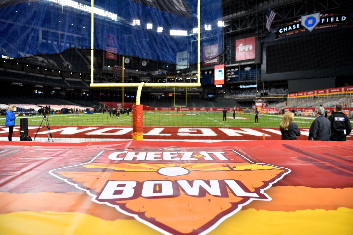 Chase Field is seen before the start of the first half of the Cheez-It Bowl on Friday, December 27, 2019, in Phoenix, Ariz. (Tyler Tjomsland / The Spokesman-Review)