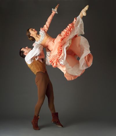 Virginie MÈcËne and Gary Galbraith perform Aaron Copland’s “Appalachian Spring” with the Martha Graham Dance Company. The famed troupe performs with the Spokane Symphony on Saturday at The Fox. Photo courtesy of John Deane (Photo courtesy of John Deane)
