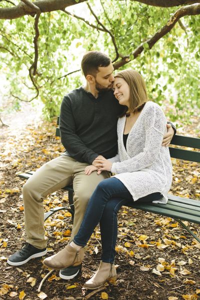 Emily Wenzel took Josh Hopkins and Paige Orendor’s engagement photos. When the wedding was delayed to August, Wenzel agreed to remain their photographer. Orendor said vendors have been flexible with changes due to the coronavirus. (Emily Wenzel / Emily Wenzel Photography)