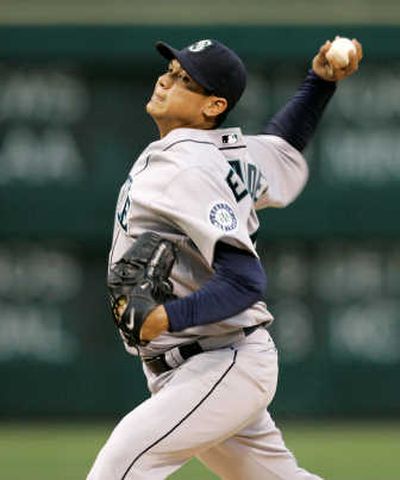 Mariners starter Felix Hernandez dropped his fourth straight decision. Associated Press
 (Associated Press / The Spokesman-Review)