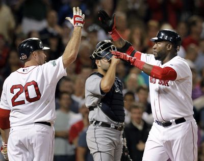 David Ortiz homered and hit two doubles in Boston’s 6-3 win over Detroit. (Associated Press)