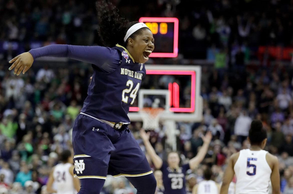 Notre Dame Beats Uconn On Last Second Shot To Earn Spot In National Championship Game The 5455