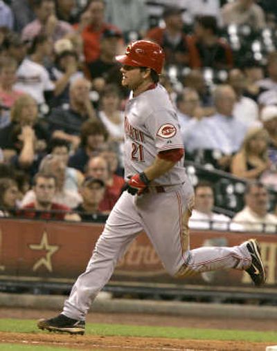 
Cincinnati Reds' Scott Hatteberg has his career revived when the A's turned him into a first baseman. Associated Press
 (Associated Press / The Spokesman-Review)